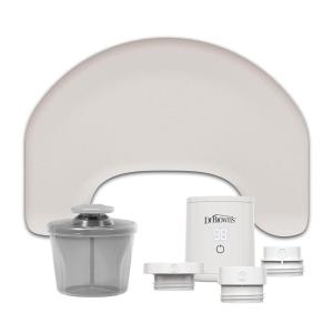 imageDr Browns Travel Feeding Bundle Light Gray Nursing Pillow  Travel Baby Bottle Warmer Rechargeable ampamp Cordless  Milk Powder Formula Dispenser with SnapOn Lid  3Piece Set