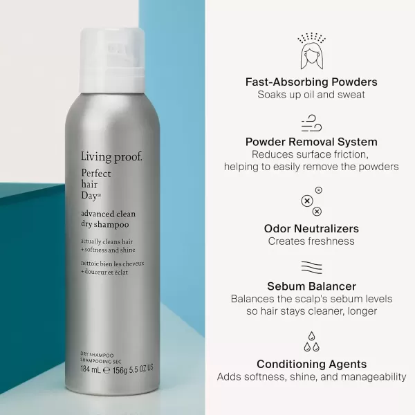 imageLiving proof Dry Shampoo Perfect hair Day Advanced Clean Dry Shampoo for Women and Men55 Fl Oz Pack of 1