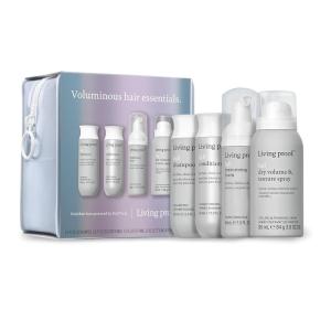 imageLiving Proof Voluminous Hair Essentials Kit  Travel Size Full Shampoo Conditioner Texture Foam and Dry Volume ampamp Texture Spray 76 value