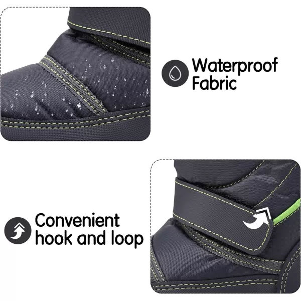 K KomForme Boys Girls Snow Boots Waterproof Winter Outdoor Boots