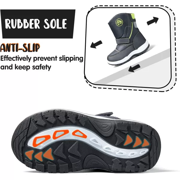 K KomForme Boys Girls Snow Boots Waterproof Winter Outdoor Boots