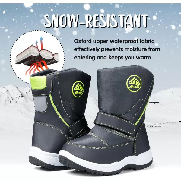 K KomForme Boys Girls Snow Boots Waterproof Winter Outdoor Boots