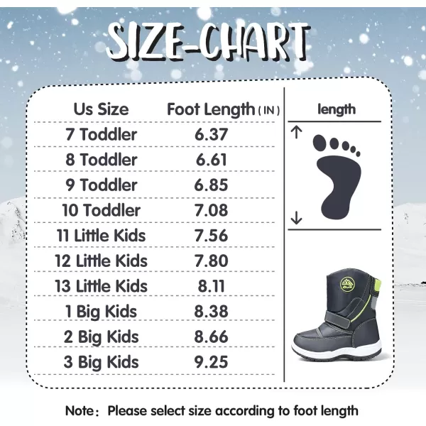 K KomForme Boys Girls Snow Boots Waterproof Winter Outdoor Boots