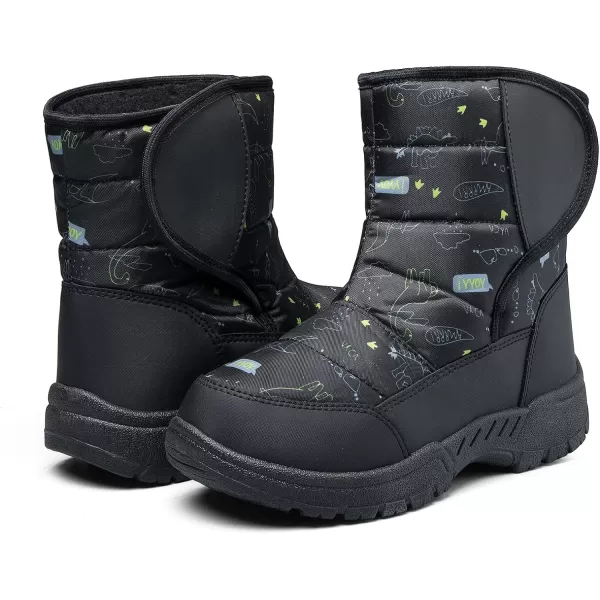 K KomForme Boys &amp; Girls Snow Boots Warm Anti-Slip Outdoor Winter Shoes 