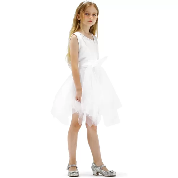 K KomForme Girl's Dress Shoes Mary Jane Glitter 1.5in Low Heel Wedding Party Princess Shoes for Toddler/Little/Big Kids