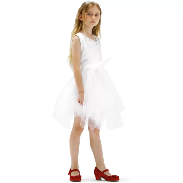K KomForme Girl's Dress Shoes Mary Jane Glitter 1.5in Low Heel Wedding Party Princess Shoes for Toddler/Little/Big Kids
