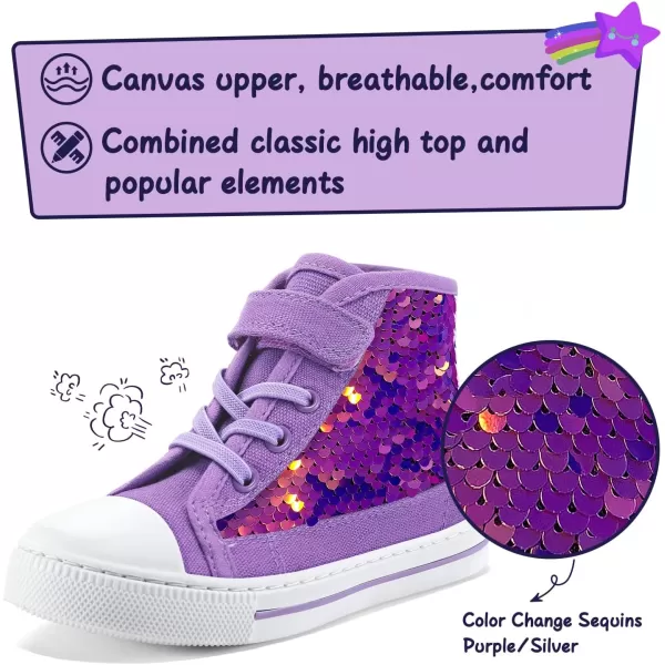 K KomForme Toddler Boys and Girls Sneakers Canvas High Top Sneakers Kids Walking Shoes