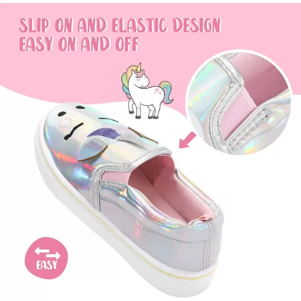 K KomForme Toddler Girls &amp; Boys Slip On Canvas Sneakers Moccasins Kids Tennis Shoes