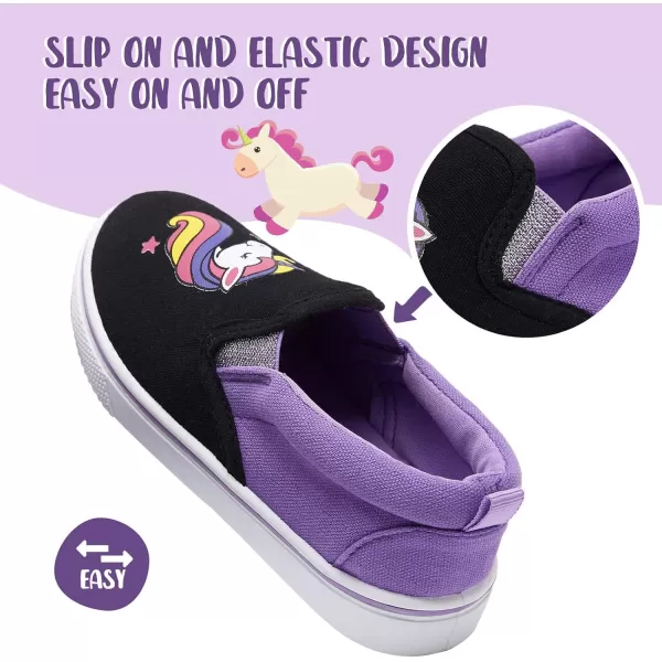 K KomForme Toddler Girls &amp; Boys Slip On Canvas Sneakers Moccasins Kids Tennis Shoes