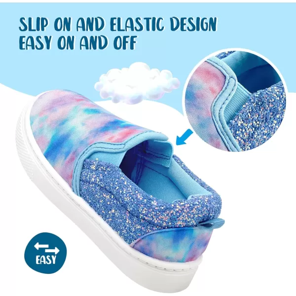 K KomForme Toddler Girls &amp; Boys Slip On Canvas Sneakers Moccasins Kids Tennis Shoes