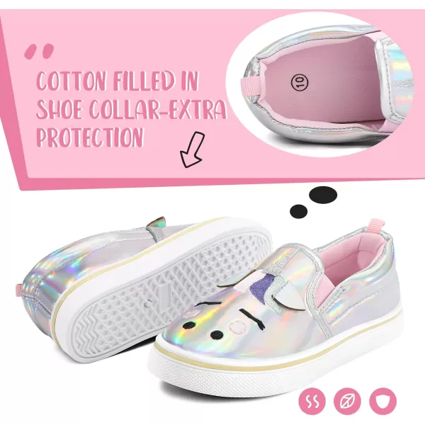 K KomForme Toddler Girls &amp; Boys Slip On Canvas Sneakers Moccasins Kids Tennis Shoes