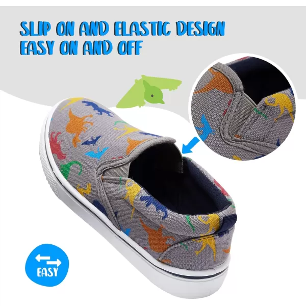K KomForme Toddler Girls &amp; Boys Slip On Canvas Sneakers Moccasins Kids Tennis Shoes