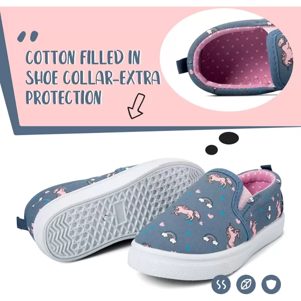 K KomForme Toddler Girls &amp; Boys Slip On Canvas Sneakers Moccasins Kids Tennis Shoes