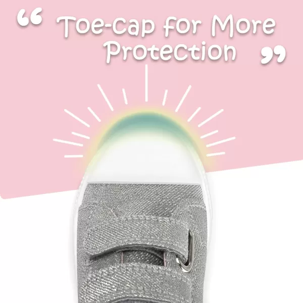 K KomForme Toddler Sneakers for Boys and Girls Cartoon Dual Hook and Loops Sneakers Baby Canvas Shoes
