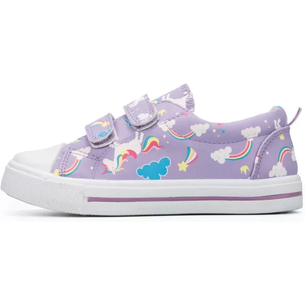 K KomForme Toddler Sneakers for Boys and Girls Cartoon Dual Hook and Loops Sneakers Baby Canvas Shoes