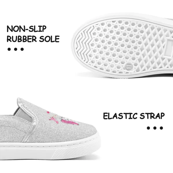 K KomForme Toddler Sneakers for Girls Boys Slip On Canvas Walking Shoes