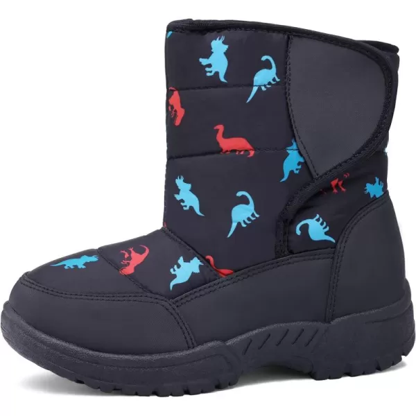 K KomForme Boys &amp; Girls Snow Boots Warm Anti-Slip Outdoor Winter Shoes 