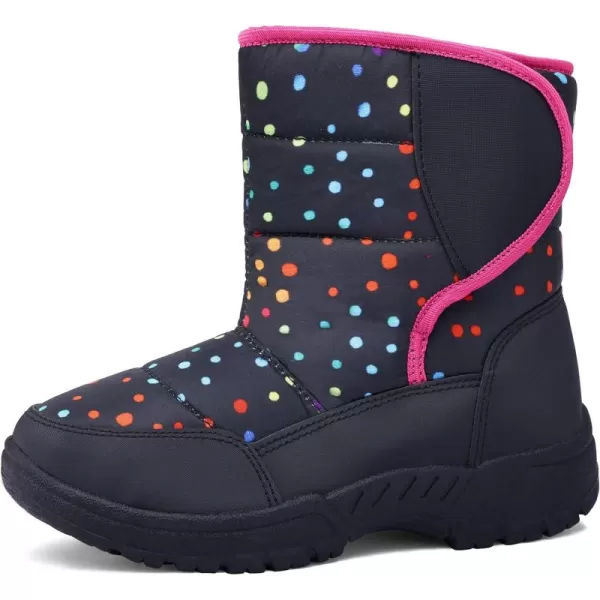 K KomForme Boys &amp; Girls Snow Boots Warm Anti-Slip Outdoor Winter Shoes 