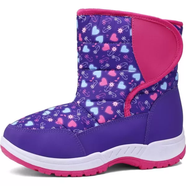K KomForme Boys &amp; Girls Snow Boots Warm Anti-Slip Outdoor Winter Shoes 