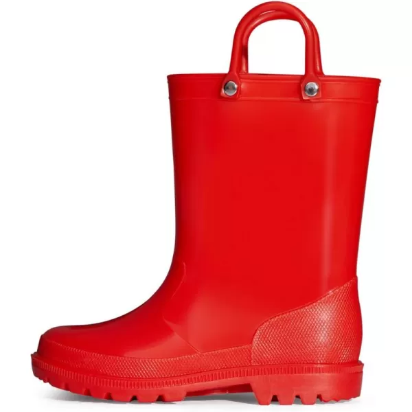K KomForme Kids Rain Boots, Toddler Girls &amp; Boys Rain Boots Waterproof Memory Foam Insole and Easy-on Handles