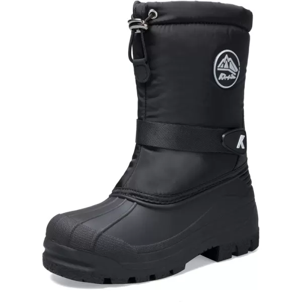 K KomForme Snow Boots for Boys &amp; Girls Warm Waterproof Slip Resistant Winter Shoes 
