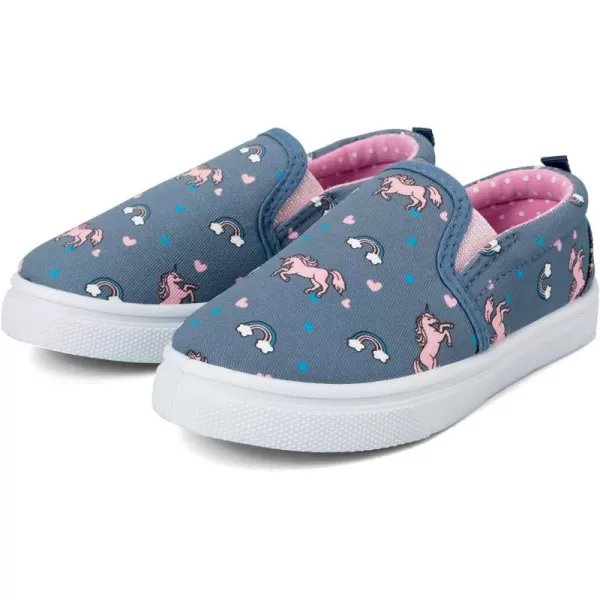 K KomForme Toddler Girls &amp; Boys Slip On Canvas Sneakers Moccasins Kids Tennis Shoes
