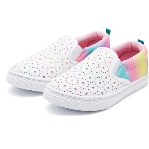 K KomForme Toddler Girls &amp; Boys Slip On Canvas Sneakers Moccasins Kids Tennis Shoes
