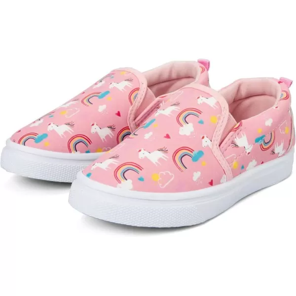 K KomForme Toddler Girls &amp; Boys Slip On Canvas Sneakers Moccasins Kids Tennis Shoes