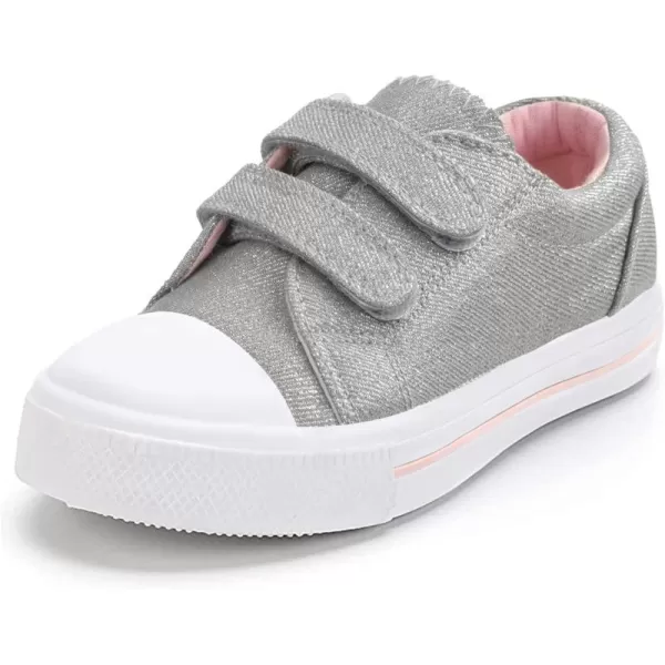 K KomForme Toddler Sneakers for Boys and Girls Cartoon Dual Hook and Loops Sneakers Baby Canvas Shoes