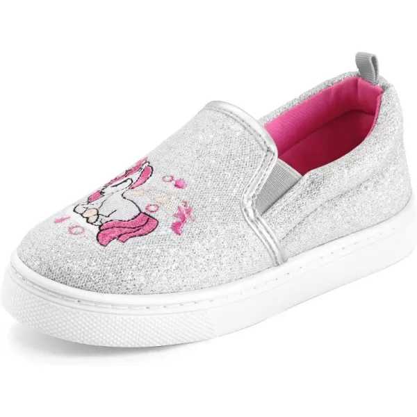 K KomForme Toddler Sneakers for Girls Boys Slip On Canvas Walking Shoes