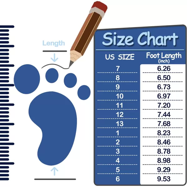 K KomForme Kids Rain Boots, Toddler Girls &amp; Boys Rain Boots Waterproof Memory Foam Insole and Easy-on Handles