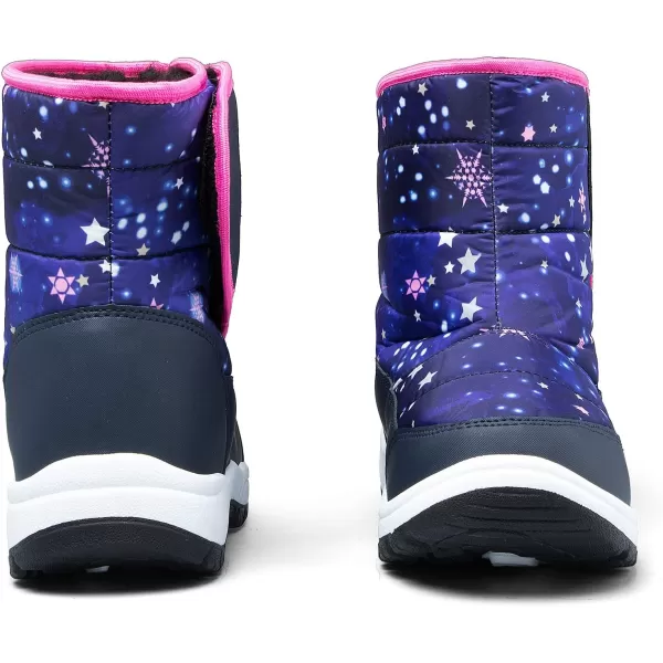 K KomForme Boys &amp; Girls Snow Boots Warm Anti-Slip Outdoor Winter Shoes 