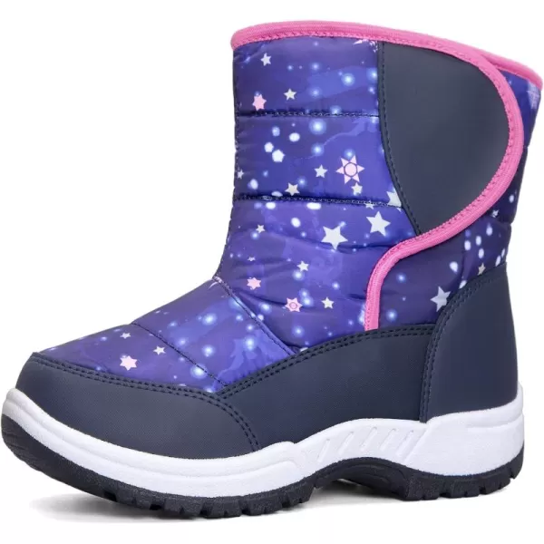 K KomForme Boys &amp; Girls Snow Boots Warm Anti-Slip Outdoor Winter Shoes 