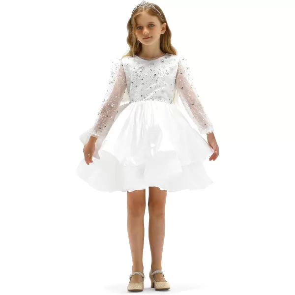 K KomForme Girl Mary Jane Shoes with Low Heel Rhinestones Princess Flats Dress Pump Shoes for Little Kid/Big Kid
