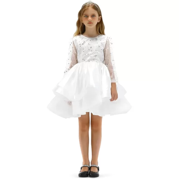 K KomForme Girl Mary Jane Shoes with Low Heel Rhinestones Princess Flats Dress Pump Shoes for Little Kid/Big Kid