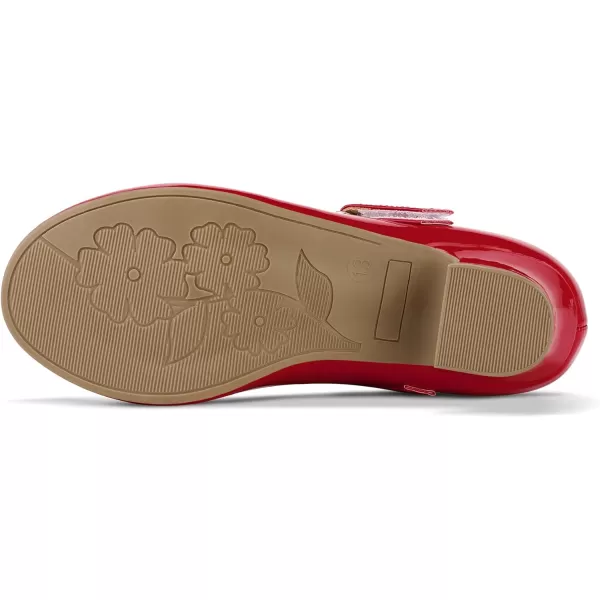 K KomForme Girl Mary Jane Shoes with Low Heel Rhinestones Princess Flats Dress Pump Shoes for Little Kid/Big Kid