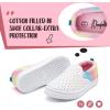 imageK KomForme Kids Shoes Toddlers Canvas Sneakers Slip on Walking Tennis Shoes for Boys GirlsToddlerLittle KidsBig KidsA1white Star