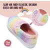imageK KomForme Kids Shoes Toddlers Canvas Sneakers Slip on Walking Tennis Shoes for Boys GirlsToddlerLittle KidsBig KidsAcolorful