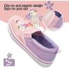 imageK KomForme Kids Shoes Toddlers Canvas Sneakers Slip on Walking Tennis Shoes for Boys GirlsToddlerLittle KidsBig KidsApink Unicorn
