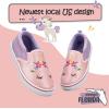 imageK KomForme Kids Shoes Toddlers Canvas Sneakers Slip on Walking Tennis Shoes for Boys GirlsToddlerLittle KidsBig KidsApink Unicorn