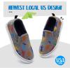 imageK KomForme Kids Shoes Toddlers Canvas Sneakers Slip on Walking Tennis Shoes for Boys GirlsToddlerLittle KidsBig KidsB1grey Dinosaur
