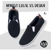 imageK KomForme Kids Shoes Toddlers Canvas Sneakers Slip on Walking Tennis Shoes for Boys GirlsToddlerLittle KidsBig KidsBlack