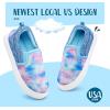 imageK KomForme Kids Shoes Toddlers Canvas Sneakers Slip on Walking Tennis Shoes for Boys GirlsToddlerLittle KidsBig KidsBlue
