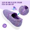 imageK KomForme Kids Shoes Toddlers Canvas Sneakers Slip on Walking Tennis Shoes for Boys GirlsToddlerLittle KidsBig KidsPurple Glitter