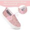 imageK KomForme Toddler Girls Boys Shoes Little Kids Slip on Canvas Sneakers for RunningWalkingColorful Glitter