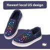 imageK KomForme Toddler Girls Boys Shoes Little Kids Slip on Canvas Sneakers for RunningWalkingDark Dots