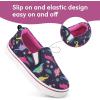 imageK KomForme Toddler Girls Boys Shoes Little Kids Slip on Canvas Sneakers for RunningWalkingNavy Dinosaur