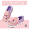 imageK KomForme Toddler Girls Boys Shoes Little Kids Slip on Canvas Sneakers for RunningWalkingPink Unicon