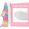 imageK KomForme Toddler Girls Boys Shoes Little Kids Slip on Canvas Sneakers for RunningWalkingRainbow Unicorn