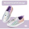 imageK KomForme Toddler Girls Boys Shoes Little Kids Slip on Canvas Sneakers for RunningWalkingSliver Unicorn